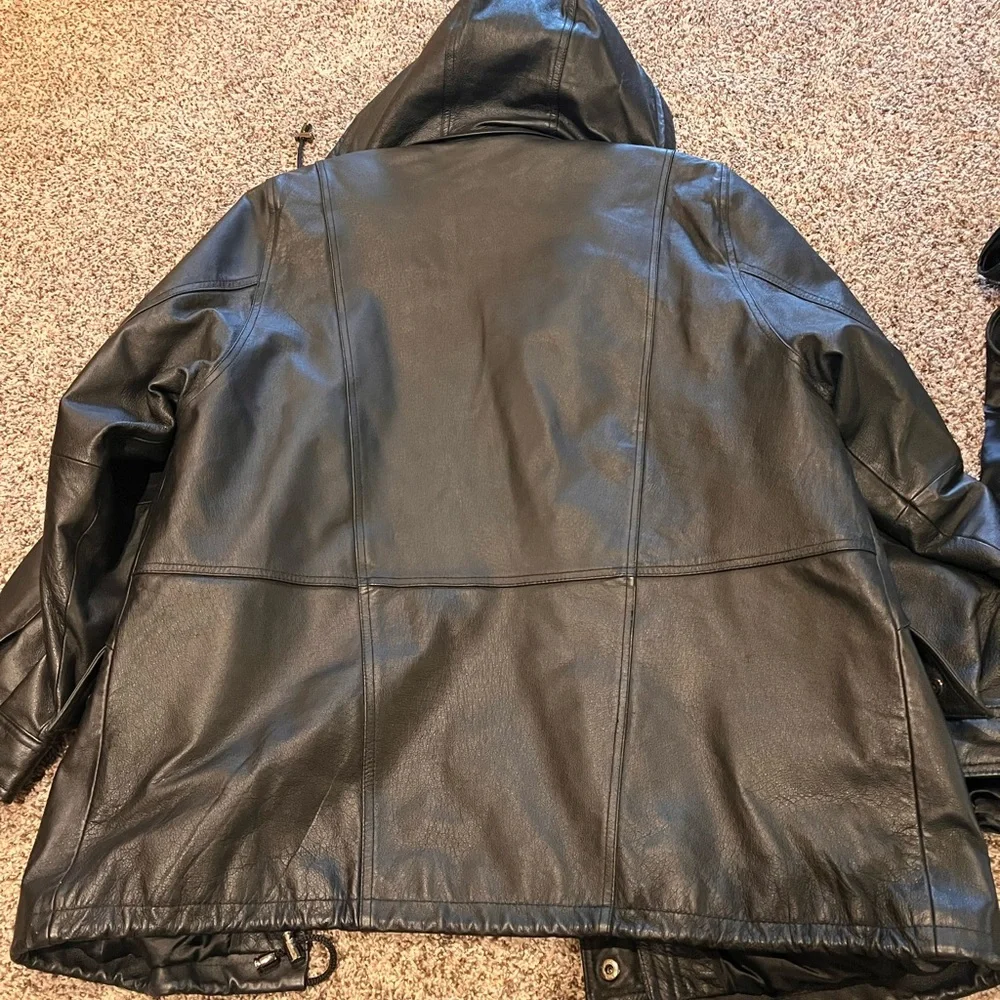Croft and barrow leather jacket - Picture 8 of 10